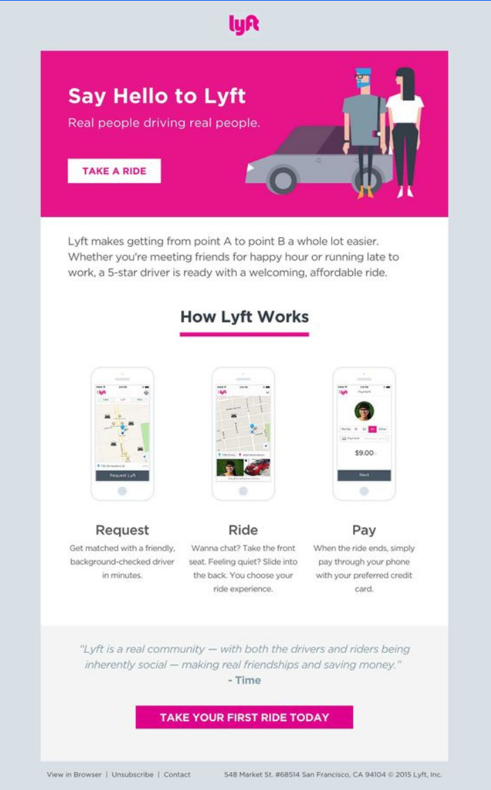 10 examples of an effective welcome newsletter - Webself Blog